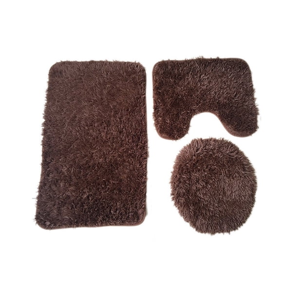 Matsuzay Paquete de 3 fundas de asiento suavidad multicolor gran decoración almohadilla de baño multiusos alfombrilla de baño suministros de baño Juegos de accesorios de baño Color café Matsuzay HA066755-01