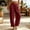 #14Wine, variant on Byworldtasic Baggy Harem Cotton Linen Pants for Women Elastic Waist Drawstring Wide Leg Casual Trousers with Pockets