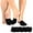 Balck, variant on TeeHee Womens Seamless Toe Topper Liner Socks 5-Pack with Non-Skid Bottom