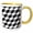 Yellow/White, variant on 3drose, Cubes Design in Black, White and Gray., 11oz Mug