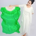 thumbnail image 4 of BRIGHTFUFU Fan de baile del vientre alargado Ventilador de color de bambú de seda Ventilador de colores para mujeres, 4 of 7
