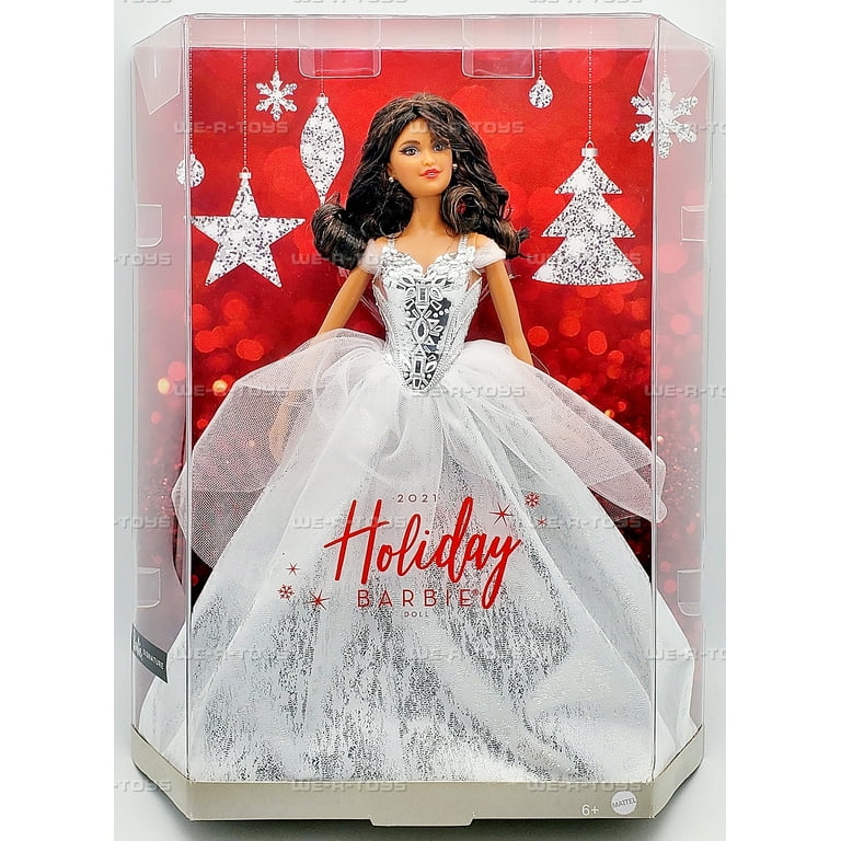 Barbie Signature 2021 Holiday Barbie Doll (12-inch Brunette Curly