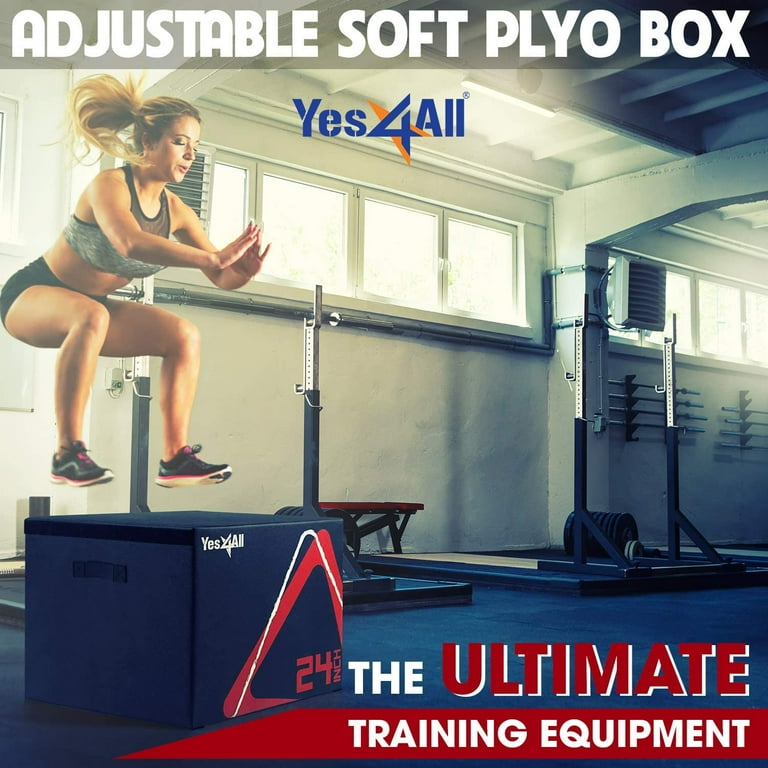 Free Shipping! Yes4All 24 in Height Stackable Plyometric Box, for