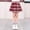 Red, variant on VOUZZA Girls High Waisted Pleated Plaid Skirt, School Uniform JK Mini Skirt, Bowknot A-Line Skort Outfits for Big Kids Autumn