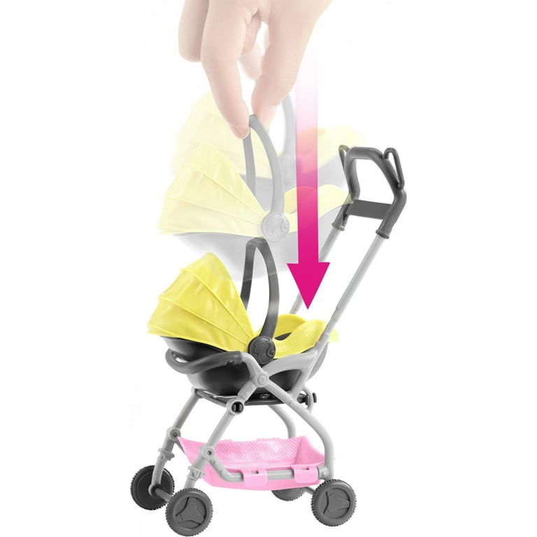 Barbie Skipper Babysitters Inc. Doll and Playset Small Baby Doll with 2 in 1 Stroller Walmart