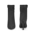 thumbnail image 5 of BLISSFUL STEP Pointed Toe Slouched Stiletto Heels Ankle Boots for Women, 5 of 5