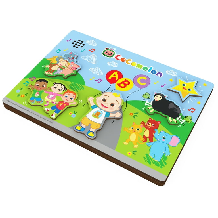 Cocomelon, Wooden Musical 5 Piece Puzzle, Singalong with JJ