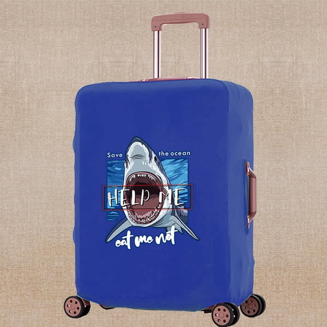 Luggage Cover Unisex Travel Scratch Resistant Accessory Suitcase Covers Apply To 18-32 Inch Color Print Trolley Protective Case 8Color004 L (26-28inch)