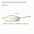 thumbnail image 4 of Caraway Ceramic Non-Stick Sauté Pan, 4.5 qt, Cream, 4 of 9
