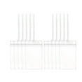 thumbnail image 4 of 10pcs Etiquetas de equipaje transparente con correas de bucle ID de identificación de insignias Etiqueta de equipaje de de para suministros, 4 of 8
