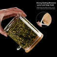 thumbnail image 4 of FORHVIPS 8-Pack Glass Containers with Bamboo Lids,Glass Jars,Glass Food Storage Jars Containers,Kitchen Canisters for Candy,Cookie,Coffee,Sugar,Tea,Nuts,8 Oz/540ML(8PCS), 4 of 9