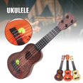 thumbnail image 3 of Classical Ukulele Guitar Musical Instrument Interactive Ukulele Toy For Kid  38CM Khaki, 3 of 8