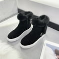 thumbnail image 2 of Yindaity Women Winter Snow Boots Keep Warm Ankle Booties Non-Slip and Waterproof Shoes(Black,7), 2 of 6