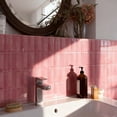 thumbnail image 5 of DEWOO Peel and Stick Backsplash - 10 Sheets of 12"×12" - 3D Adhesive Peel and Stick Tile Backsplash for Kitchen, Bathroom, Wall Tile, Pink, 5 of 13