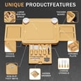 thumbnail image 4 of BN-LINK Charcuterie Board Set, 3 Drawers Large Bamboo Cheese Board & Platter with Accessories, House Warming Gift & Holiday Gift, 4 of 9