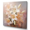thumbnail image 2 of Designart "Beige Lilies love expression" Floral Canvas Print, 2 of 5