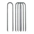 thumbnail image 1 of 4 Pieces Trampoline Stakes 12" Galvanized Wind Anchors for Camping Tents, 1 of 8