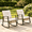 Cream White, variant on Deersky Outdoor Rocking Chairs Set of 2, Patio Wicker Rocking Chair with Soft Cushions for Porch, Backyard, Balcony, Garden