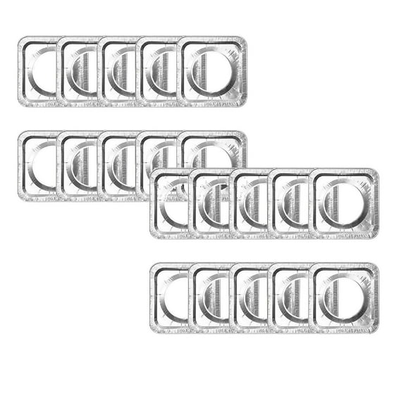 Clearance BBQ Mat & Fire Mat under $7 Aluminum Foil Square Stove Burner Covers Disposable Heavy Thick Quality Bib Liners Drip Pans Gas Range Top Protectors