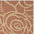 thumbnail image 2 of SAFAVIEH Courtyard Chester Floral Indoor/Outdoor Runner Rug, 2'7" x 8'2", Rust/Sand, 2 of 4