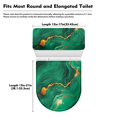 thumbnail image 7 of HELLHERO Marble Texture Adjustable Elastic Fabric Toilet Top Cover, Machine Washable Stays in Place Toilet Seat Covers for Hotel Home, 7 of 7