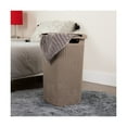 thumbnail image 3 of Mind Reader 60L Slim Laundry Hamper Clothes Basket, Lid, Plastic, 17.65"L x 13.75"W x 24.15"H, Tan, 3 of 8