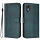 thumbnail image 1 of For Samsung Galaxy Xcover7 Cases Wallet Stand Retro Texture Leather Phone Cover with Lanyard - Grey, 1 of 5