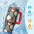 thumbnail image 4 of 30oz Xmas Tumbler with Reindeer Lid Straw Stainless Steel Double Wall Insulated Cup Christmas Gifts, 4 of 5