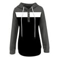 thumbnail image 2 of Womens Hooded Print Long-Sleeve Sweatshirt Casual Blouse Pullover Tops, 2 of 6