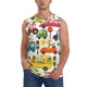 thumbnail image 1 of Fotbe Transports with Animals Men's Camiseta sin Mangas Estampada para Hombres, Playera Casual para Gimnasio, Entrenamiento, Playa-XX-Large, 1 of 7