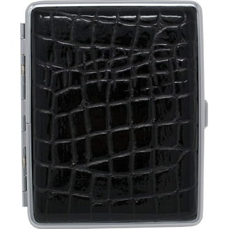 cigarette case nearby Silver Metal-Plated Compact Cigarette Case & Stash Box (7X 100s Size  Cigarettes)
