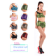 thumbnail image 2 of Ropa de yoga de ocio para deportes al aire libre, correr, danza y fitness con estampado de escamas de pescado a la moda, 2 of 6