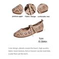 thumbnail image 5 of SuTry Women's Flat Shoes Round Toe Perforated Cut Out Slip On Breathable PU Leather Comfortable Lightweight Casual Office Daily Walking Flats(41), 5 of 9