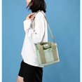 thumbnail image 2 of Small Cute Canvas Tote Crossbody Shoulder Bag W/Multiple Pockets Mini Casual Satchel Hobo Handbag Messenger Purse for Women, 2 of 7