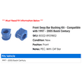 thumbnail image 2 of Front Sway Bar Bushing Kit - Compatible with 1997 - 2005 Buick Century 1998 1999 2000 2001 2002 2003 2004, 2 of 2