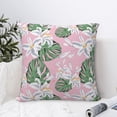 thumbnail image 4 of Pofeuu Lilies Flowers Print Double-sided plush pillowcase Square Throw Pillow Covers Pillows Cover for Living Room Bedroom Sofa Couch Cushion Cover（No pillow core）-12"x12", 4 of 7