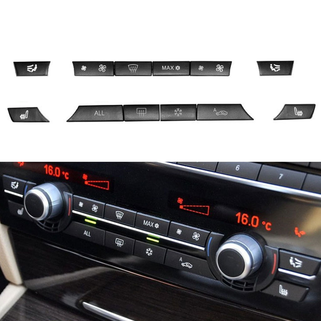 Three T Black Car 11 Button A/C Heater Switch Button Cover Repair Kit Speed Heater Control Panel Switch Button Key Caps Fit for BMW 5 Series F07 GT/F10/F11 6 Series F06/F12/F13 7 Series F01/F02 Three T Black Car 11 Button A/C Heater Switch Button Cover Repair Kit Speed Heater Control Panel Switch Button Key Caps Fit for BMW 5 Series F07 GT/F10/F11 6 Series F06/F12/F13 7 Series F01/F02