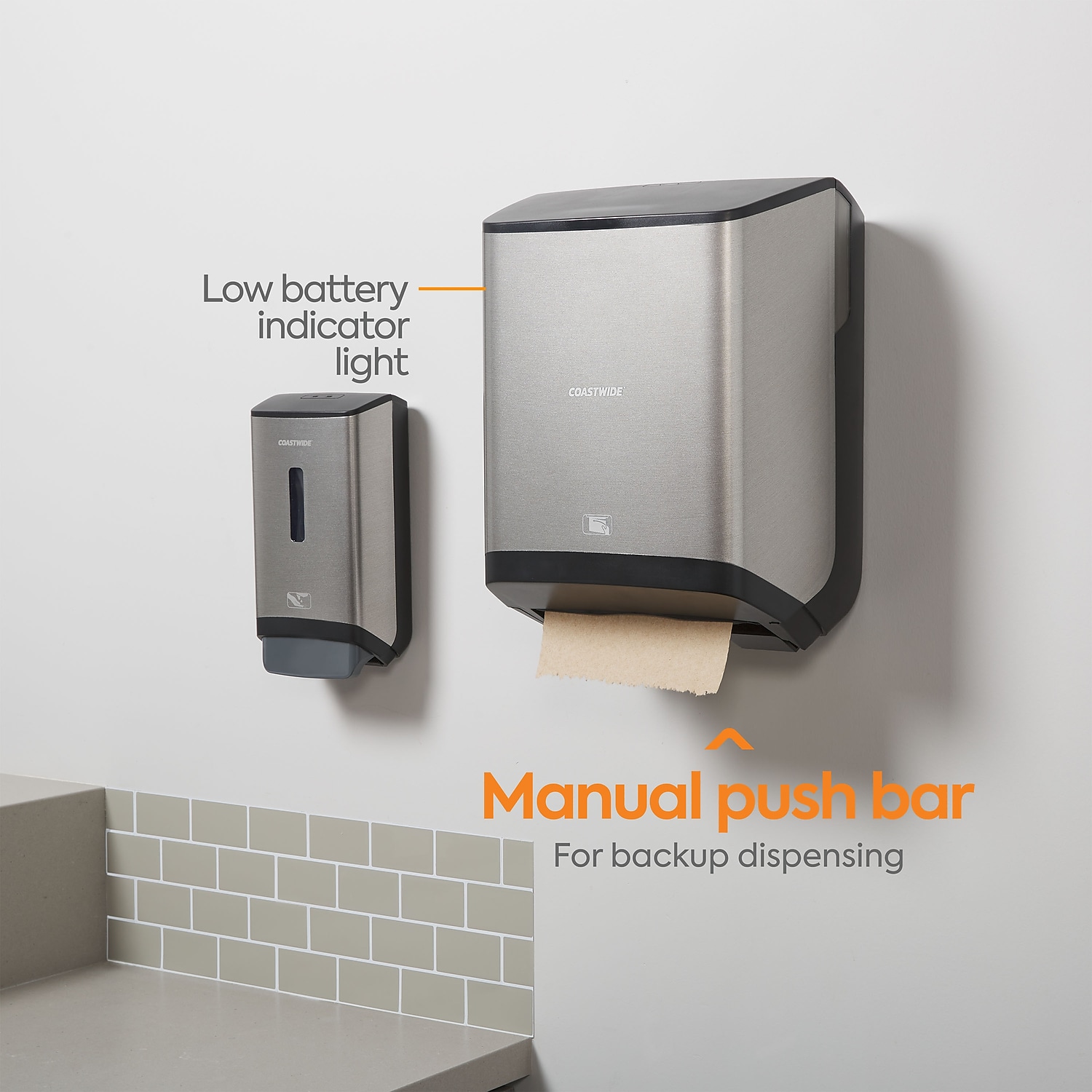 COASTWIDE Automatic Touchless Hardwound Paper Towel Disp CWJAHT-S-CC