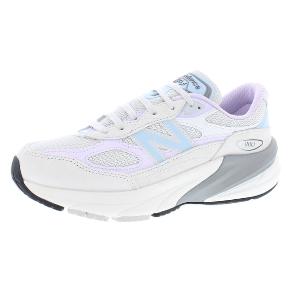 New Balance 990V6 GS Girls Shoes Size 4.5, Color: Grey/Purple