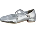 thumbnail image 5 of Mary Jane-zapatos de tacón medio para mujer, calzado Retro de Ballet grueso con hebilla cruzada, suela suave poco profunda, novedad de 2024, 5 of 5