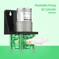 thumbnail image 3 of TFixolGROTHEN DC 24V Dosing Pump Peristaltic Pump Mini Water Liquid Pump Large Flowrate Peristaltic BPT Tube Self-Priming 700mL/min for Aquarium Lab Chemical Analysis Dosing Additives, L Panel Style, 3 of 7