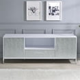 thumbnail image 2 of Mirage Meuble TV en Bois Blanc et Chrome, 2 of 9