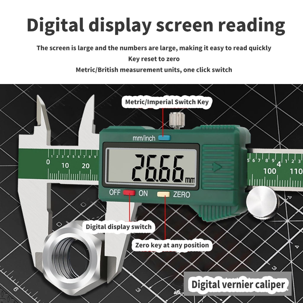 MOMOJIA Easy Operate Digital Calipers Multipurpose for Accurate Mechanical Measurements