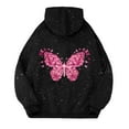 thumbnail image 5 of White Hoodie Womens Hoodie Oversized Sweatshirt Zip Up Hoodie Women Casual Wear Men's And Women's Casual Letter Print Starry Sky Hooded Sweatshirts, 5 of 5