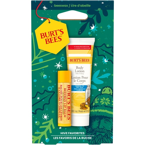 Burt's Bees Hive Favorites Lip Balm and Body Lotion Gift Set, Pack of 1