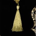 thumbnail image 7 of Northlight 21.5" Black and Gold Damask Velveteen Christmas Stocking with Tassel, 7 of 7