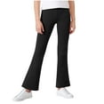thumbnail image 4 of ATOGUTA Girls Yoga Pants Dress Pants Bell Bottoms School Uniform Leggings Size 3T-16, Black, 4 of 5