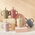thumbnail image 4 of The second generation VODVOB unprinted cup adopts a simple design style and is specially designed for independent drinking training of babies over 6 months old. Made of food-grade silicone, 4 of 10