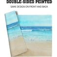 thumbnail image 4 of Beach Theme Placemats Set of 4 18" x 12", Summer Ocean Blue Coastal Sea Life Table Mats Heat-Resisting Non Slip Reversible Burlap Coffee Place Mats for Party Dining Table Kitchen Decor and Accessories, 4 of 6