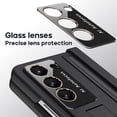 thumbnail image 4 of Dteck Case with Screen Protector for Samsung Galaxy Z Fold 6 5G 2024,Full-Body Hinge Protection Leather+PC Case Shockproof Kickstand Cover for Galaxy Z Fold 6,Black, 4 of 8